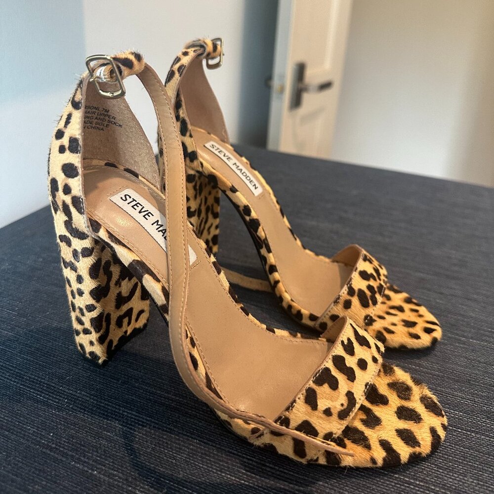 Steve Madden Cheetah Print Heels (Size 7) - image 2